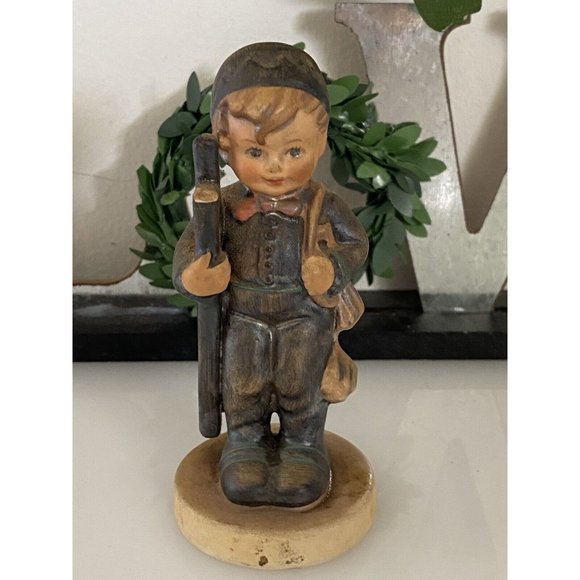Hummel Goebel W. Germany Chimney Sweeper Boy w Ladder Porcelain Figurine Signed‎
